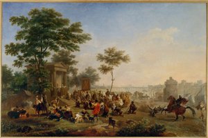 Messe dans la campagne autour de Rome