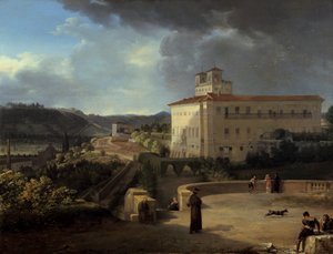 Vue de la Villa Médicis, Rome, 1815 - Nicolas Antoine Taunay