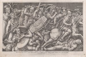Speculum Romanae Magnificentiae : Guerre de Daican, 1553 - Nicolas Beatrizet