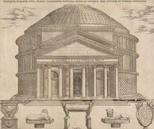 Speculum Romanae Magnificentiae : Le Panthéon, 1649 - Nicolas Beatrizet