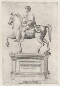 La statue équestre de Marc Aurèle sur le Capitole