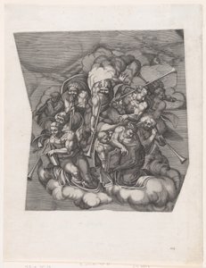 Anges sonnant de la trompette du Jugement dernier, d