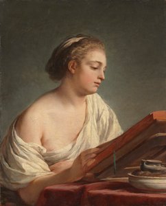Femme lisant - Nicolas Bernard Lepicie
