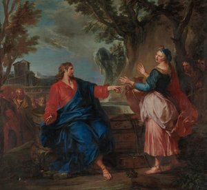 Le Christ et la Samaritaine - Nicolas Bertin