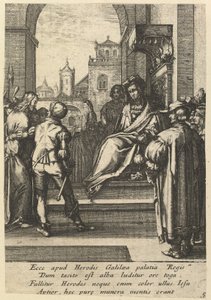 Christ devant Pilate, de La Passion du Christ, milieu du 17e siècle - Nicolas Cochin