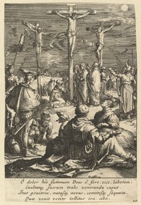 Le Christ en croix, de La Passion du Christ, milieu du 17ème siècle - Nicolas Cochin