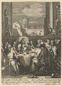 La Dernière Cène, de La Passion du Christ, milieu du 17ème siècle - Nicolas Cochin
