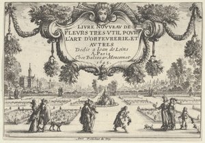 Page de titre, du Livre Nouveau de Fleurs Très-Util, 1645 - Nicolas Cochin