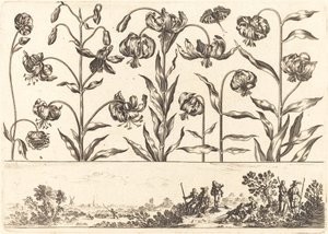 Impression de fleurs n°5 - Nicolas Cochin after Balthasar Moncornet