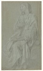 Madonna assise - Nicolas Colombel