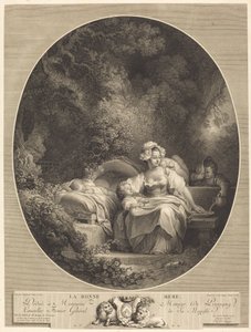 La Bonne Mère - Nicolas Delaunay after Jean Honoré Fragonard