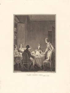 Sophie remettez-vous - Nicolas Delaunay after Jean Michel Moreau