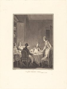 Sophie, remettez-vous - Nicolas Delaunay after Jean Michel Moreau