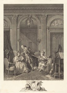 Le Billet doux - Nicolas Delaunay after Nicolas Lavreince
