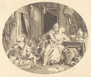 La Félicité villageoise - Nicolas Delaunay after Sigmund Freudenberger