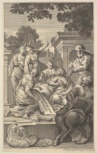 Composition allégorique célébrant les humanités, 1695 - Nicolas Dorigny
