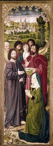 La résurrection de Lazare : Marthe devant le Christ (détail) - Nicolas Froment