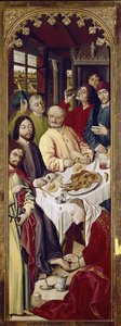 Triptyque : Marie-Madeleine lavant les pieds de Jésus (panneau droit) - Nicolas Froment