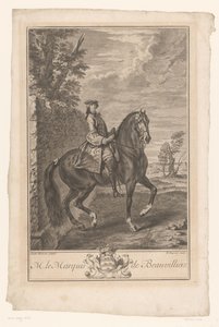 Portrait équestre de Paul de Beauvilliers - Nicolas Gabriel Dupuis