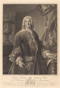 Charles François Paul Le Normant de Tournehem - Nicolas Gabriel Dupuis after Louis Tocqué