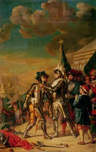 Henri II (1519-59) remettant la chaîne de l