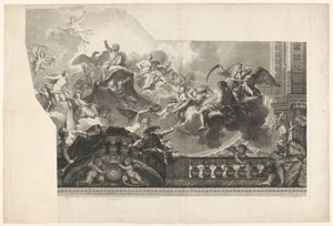 Plafond avec réunion des dieux (plaque 2)
