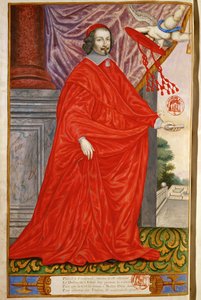 Mazarin, Jules, Cardinal De la Panegyrique illustre des Hommes celebres de notre Siecle Miniature sur parchemin MS 2213 ... (miniature sur parchemin)