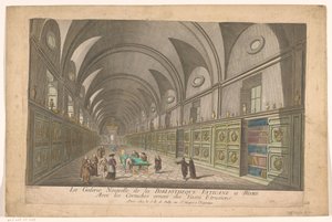 Galerie dans la Bibliothèque Vaticane - Nicolas Jean Baptiste Poilly