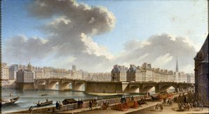 Le Pont-Neuf et la Cité, vus du quai de Conti - Nicolas Jean Baptiste Raguenet