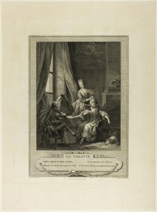 La Toilette, from Monument du Costume Physique et Moral de la fin du Dix-huitième siècle - Nicolas Joseph Voyez