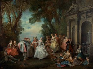 Danse devant une fontaine, c.1724