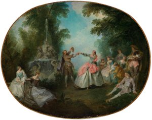 Le menuet - Nicolas Lancret