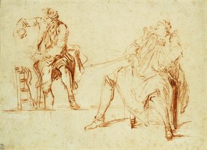 Études de deux hommes