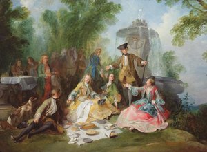 Le repas de la partie de chasse, vers 1737