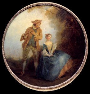 Le duo. Peinture de Nicolas Lancret (1690-1743) - Nicolas Lancret