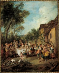 La lune de miel Peinture de Nicolas Lancret (1690-1743) 18ème siècle Angers, Musée des Beaux-Arts - Nicolas Lancret