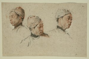 Trois études de la tête d