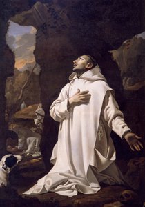 Saint Bruno priant dans le désert, par Nicolas Mignard