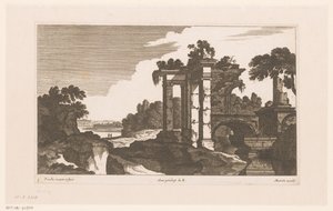 Paysage avec ruines antiques - Nicolas Perelle