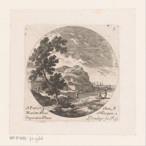 Ville fortifiée au bord de la mer