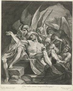Mise au tombeau du Christ par des anges - Nicolas Pitau (I)