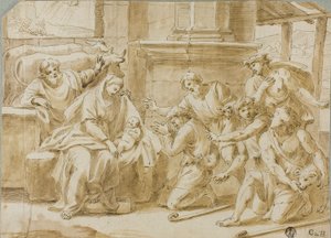 Adoration des bergers - Nicolas Poussin