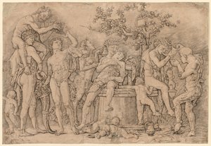 Bacchanale avec une cuve à vin - Nicolas Poussin