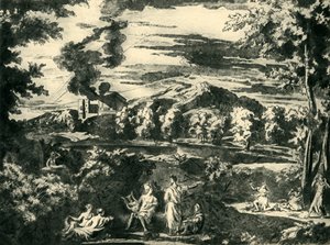 Paysage avec Orphée et Eurydice, milieu du XVIIe siècle, 1943