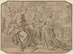 Mariage mystique de Sainte Catherine - Nicolas Poussin