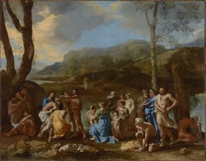 Saint Jean baptisant dans le Jourdain