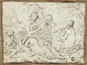 Nymphes jouant des instruments de musique