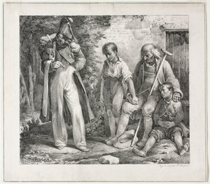Mendicité, 1819 - Nicolas Toussaint Charlet