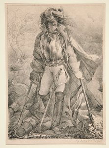 Cuirassier Français portant un drapeau - Nicolas Toussaint Charlet