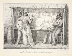 Le Marchand de Dessins Lithographiques - Nicolas Toussaint Charlet